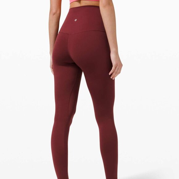 Lululemon Purple Maroon High Rise Leggings - Picture 1 of 4